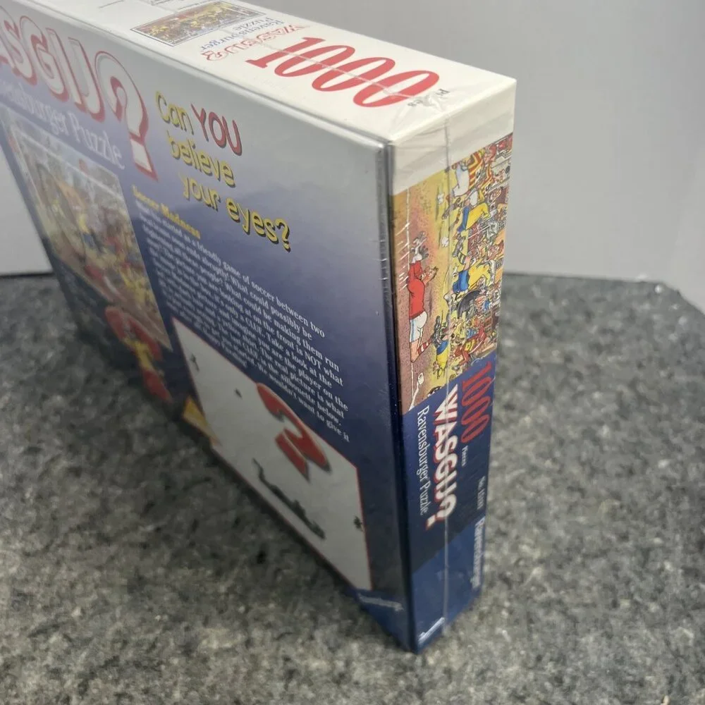 Ravensburger Wasgij 1000 Piece Jigsaw Puzzle #15181 Soccer Madness Futbol Sports
